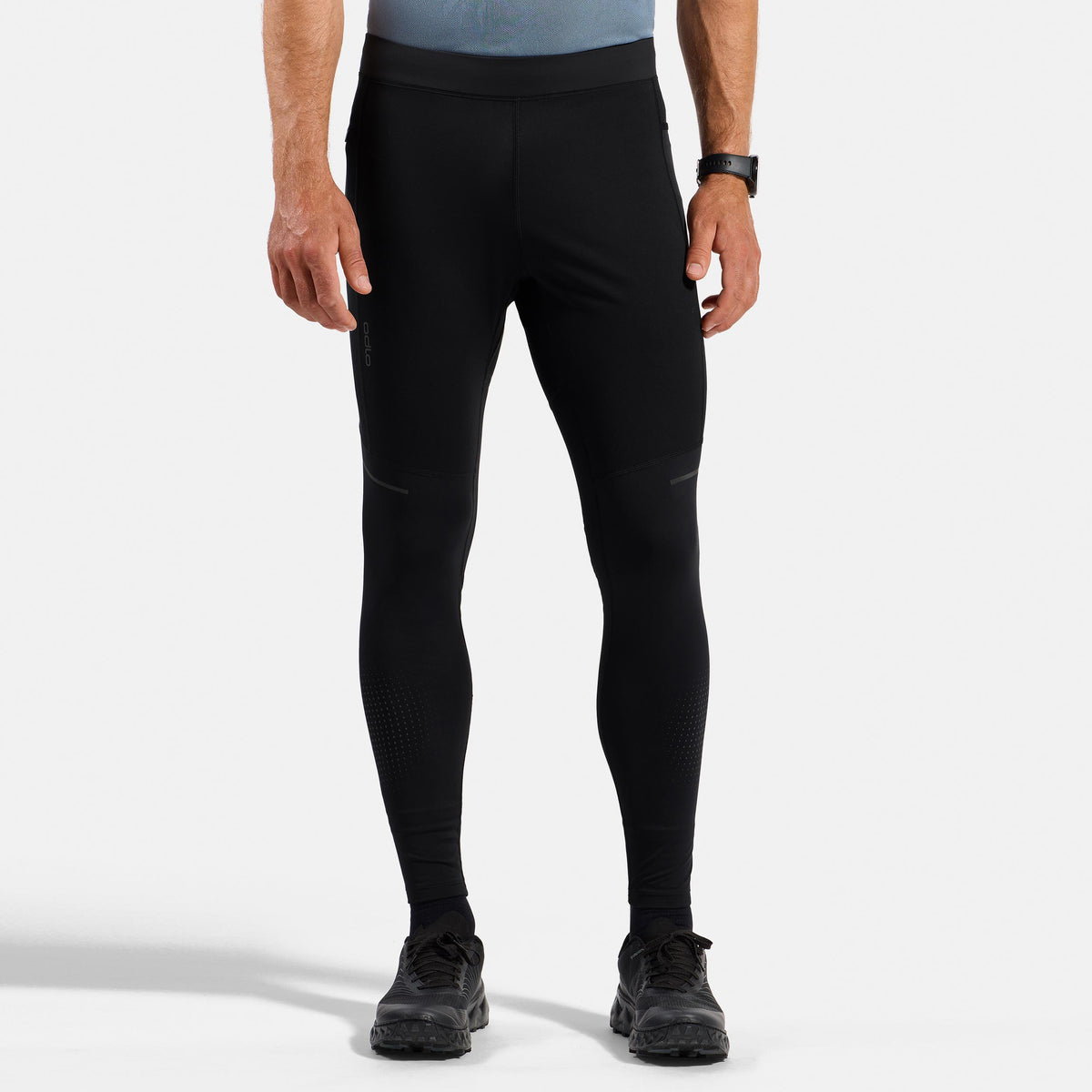 Odlo Zeroweight Warm Reflective  Hardlooplegging Heren - zwart