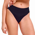 Warm Brief High Waist Panty Dames - zwart