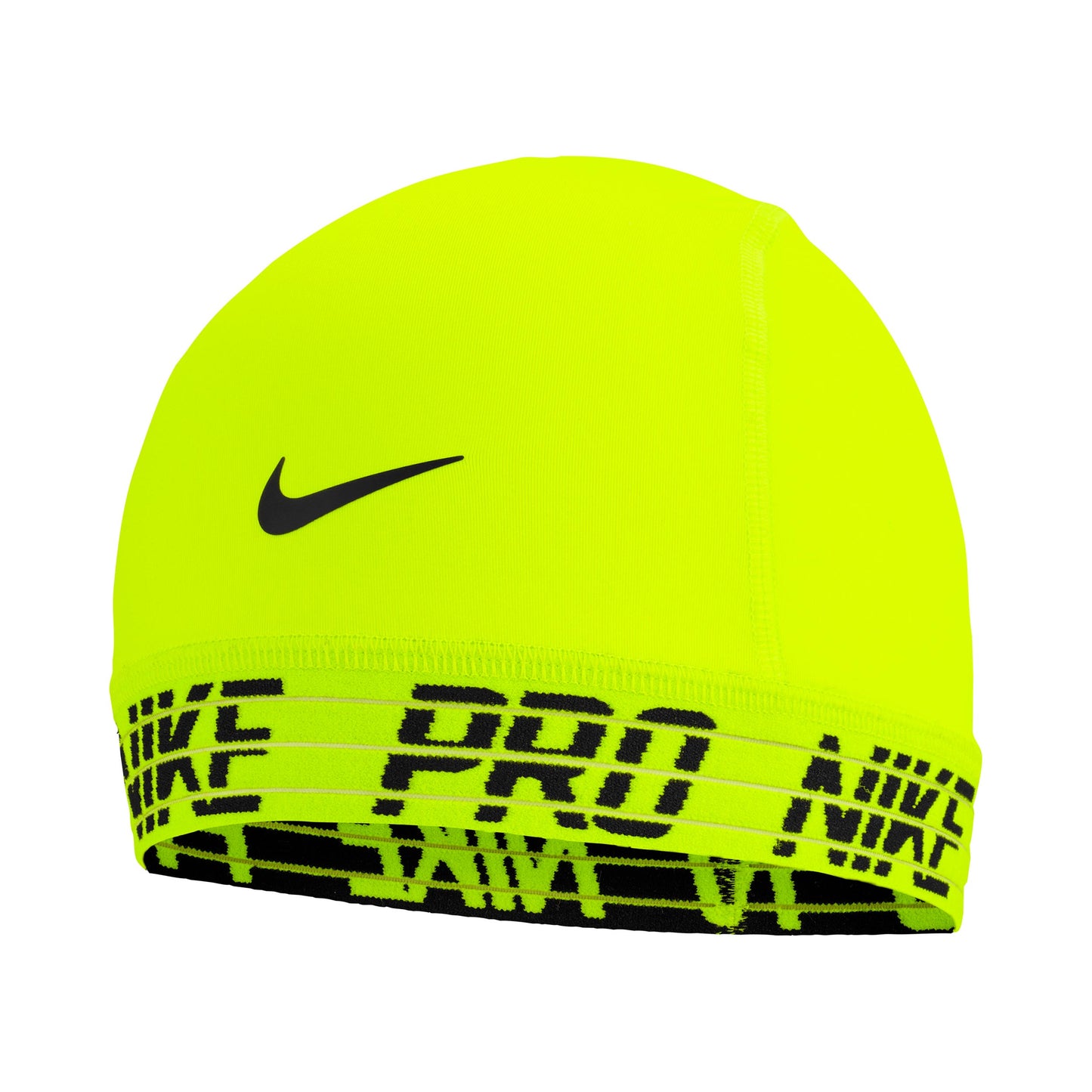 Nike Pro Dri-Fit Skull 4.0 Muts Unisex - neongeel, zwart