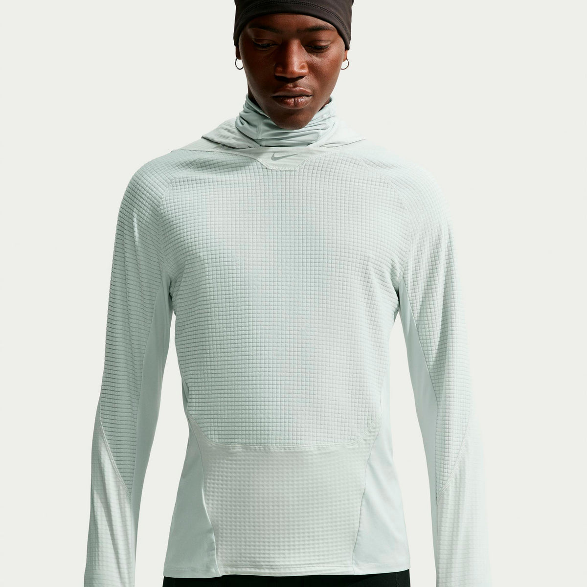 Nike Stride Therma-Fit  Hardloopshirt Heren - grijs, zilver