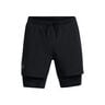 Launch 5 Inch 2-in-1 Hardloopshorts Heren-Zwart