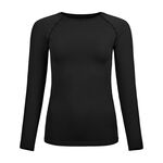 Odlo Kleding Odlo BL Top Crew Neck Performance Light Eco Longsleeve Dames-Zwart