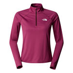 The North Face Kleding The North Face Sunriser 1/4 Zip Hardloopshirt Dames-Berry
