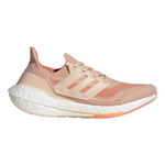 adidas Hardloopschoenen adidas Ultra Boost 21 Neutrale Schoen Dames-Roze,Wit