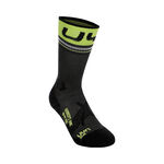 UYN Kleding UYN Runner's One Mid Socks Hardloopsokken Heren-Grijs,Limoen
