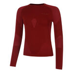 Falke Kleding Falke Warm Longsleeve Dames - rood, 
