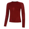 Warm Longsleeve Dames - rood, 