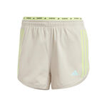 adidas Kleding adidas Own The Run 3S Hardloopshorts Dames-Beige