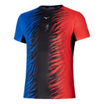 Mizuno Kleding Mizuno DryAeroFlow Graphic Hardloopshirt Heren - zwart, rood