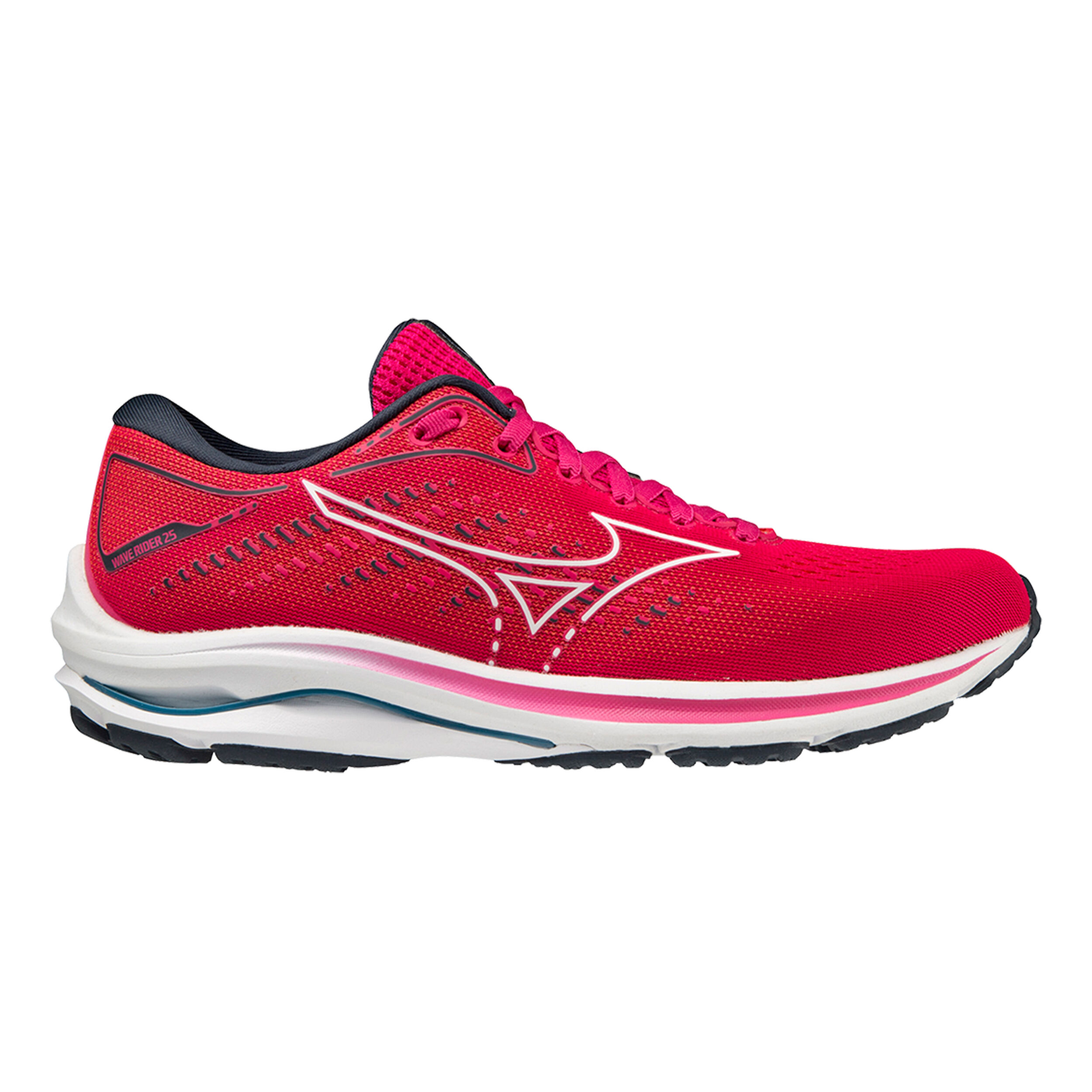 Mizuno Wave Rider 25 Neutrale Schoen Dames Pink Zwart online kopen Running Point NL