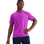 Nike Kleding Nike Miler Tee Hardloopshirt Heren-paars, zilver