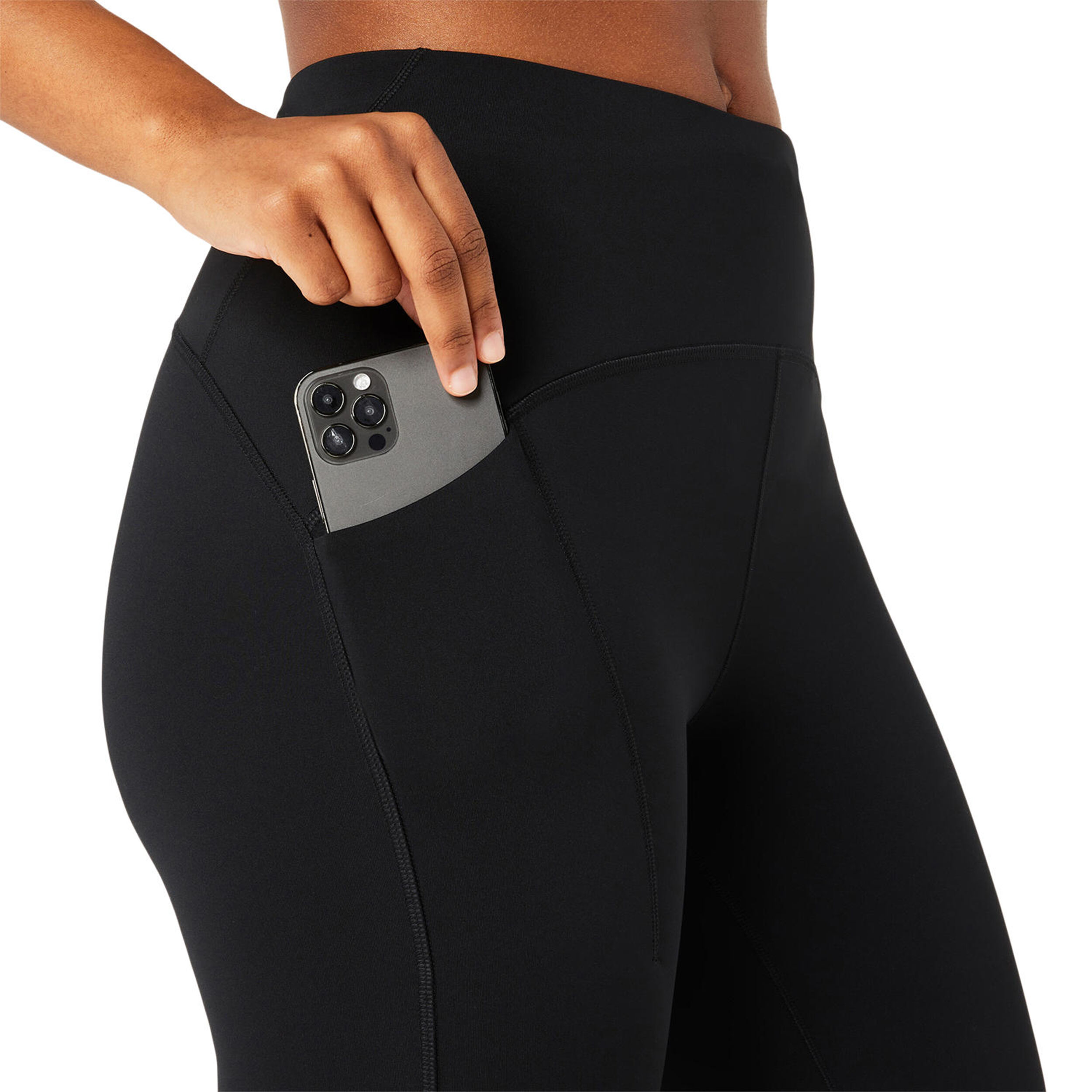 ASICS Road High Waist 8 Inch Short Hardlooplegging Dames Zwart online kopen Running Point NL