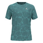 Odlo Kleding Odlo Zeroweight Chill-Tec Crew Neck Hardloopshirt Heren - blaugrau, 