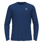 Odlo Kleding Odlo Zeroweight Chill-Tec Crew Neck Longsleeve Heren - donkerblauw, 