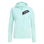 adidas Kleding adidas Terrex TRK ClimaWarm Fleece Hardloopjas Dames-Turkoois