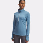 Under Armour Hardloopshirt Under Armour Launch Pro Half-Zip Longsleeve Dames-Blauw