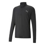 Puma Kleding Puma Run Favorite 1/4 Zip Hardloopshirt Heren-Zwart