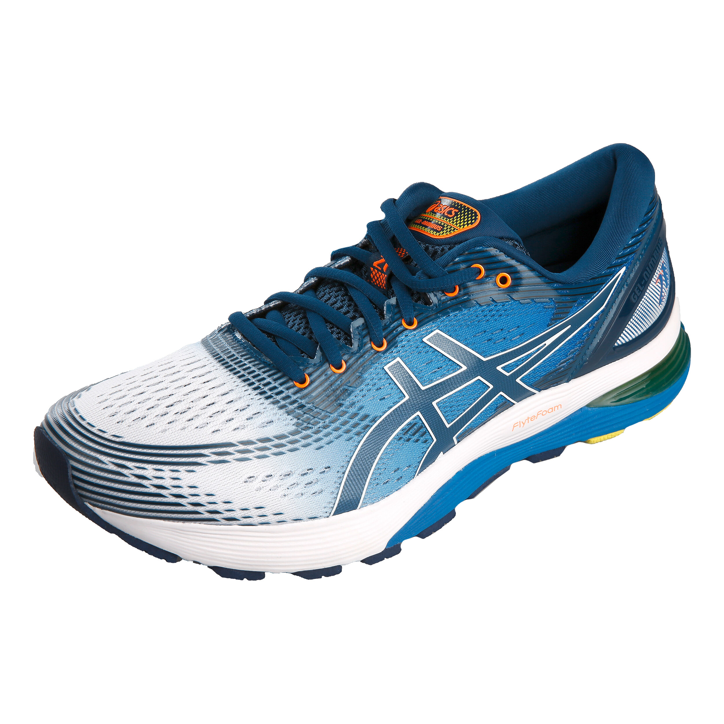 ASICS Gel Nimbus 21 Neutrale Schoen Heren Blauw Wit online kopen Running Point NL