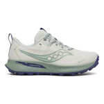 Saucony Hardloopschoenen Saucony Peregrine 15 GTX Trailschoen Dames-Crème,Mint