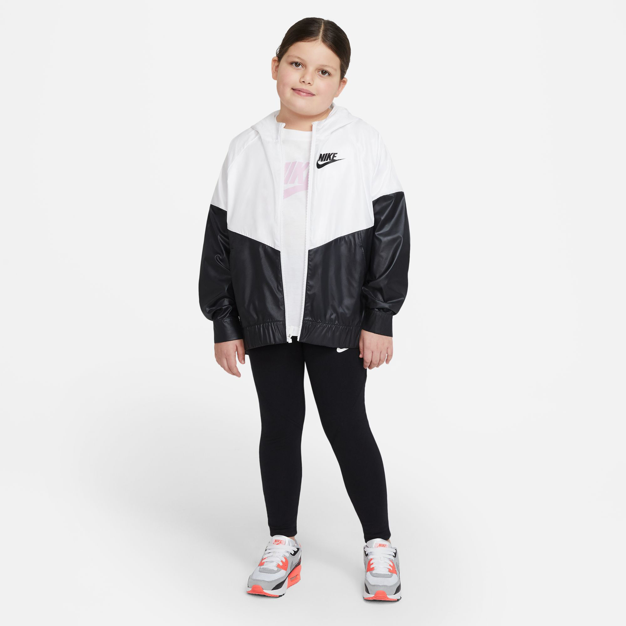 Nike Sportswear Windrunner Trainingsjack Meisjes Wit Zwart online kopen Running Point NL