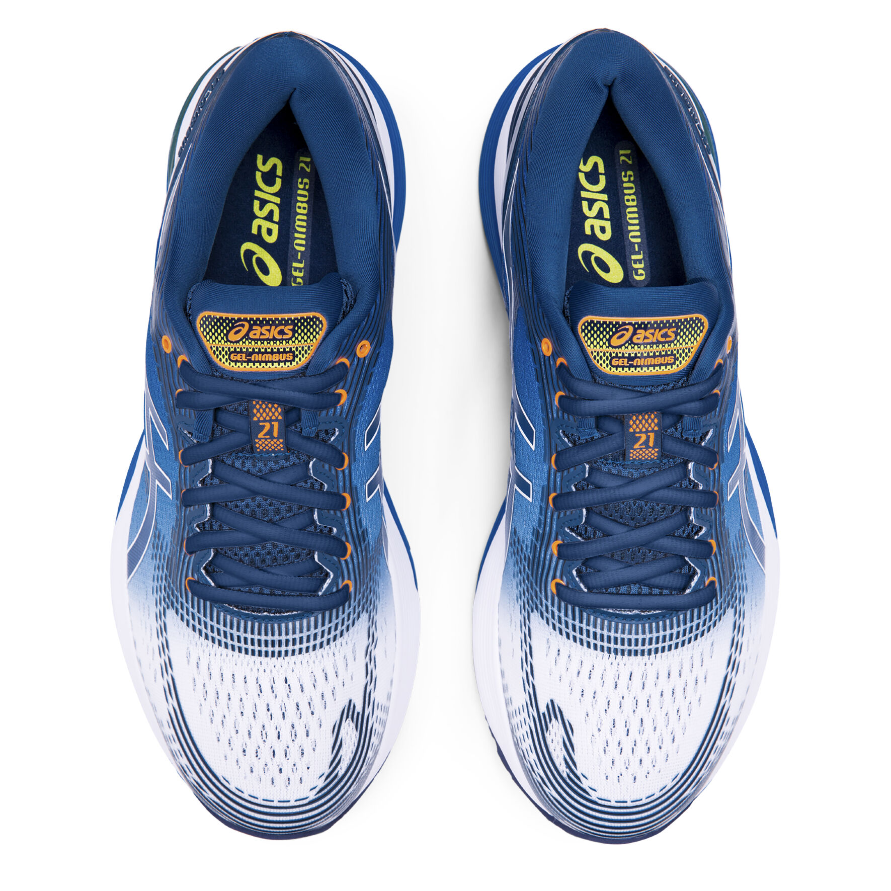 ASICS Gel Nimbus 21 Neutrale Schoen Heren Blauw Wit online kopen Running Point NL