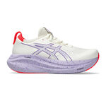 ASICS Hardloopschoenen ASICS Gel-Nimbus 27 Tokyo Neutrale Schoen Dames-Wit,Mauve