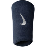 Nike Kleding Nike Swoosh Doublewide Zweetband Verpakking 2 Stuks-Donkerblauw,Wit