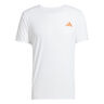 Adizero Hardloopshirt Heren-Wit,Oranje