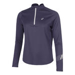 ASICS Kleding ASICS Icon 1/2 Zip Hardloopshirt Dames-Donkerblauw