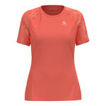 Odlo Kleding Odlo Essential Print Crew Neck Hardloopshirt Dames - oranje, 
