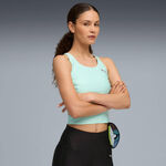 Puma Kleding Puma Raceday Ultraform Crop Hardloopshirt Dames-Groen