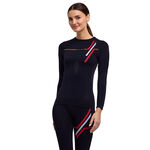 Falke Kleding Falke Warm  130 Years Hardloopshirt Dames - zwart, 