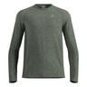 Essential Seamless Crew Neck Longsleeve Heren-olijf