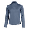 Therma-FIT One Half-Zip Hardloopshirt Dames-Blauw,Wit