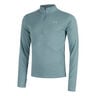 Launch Quarter-Zip Hardloopshirt Heren - blaugrau, 