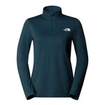 The North Face Kleding The North Face Flex 1/4 Zip Hardloopshirt Dames-Donkergroen
