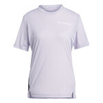 adidas Kleding adidas Terrex XPR Hardloopshirt Dames-Mauve