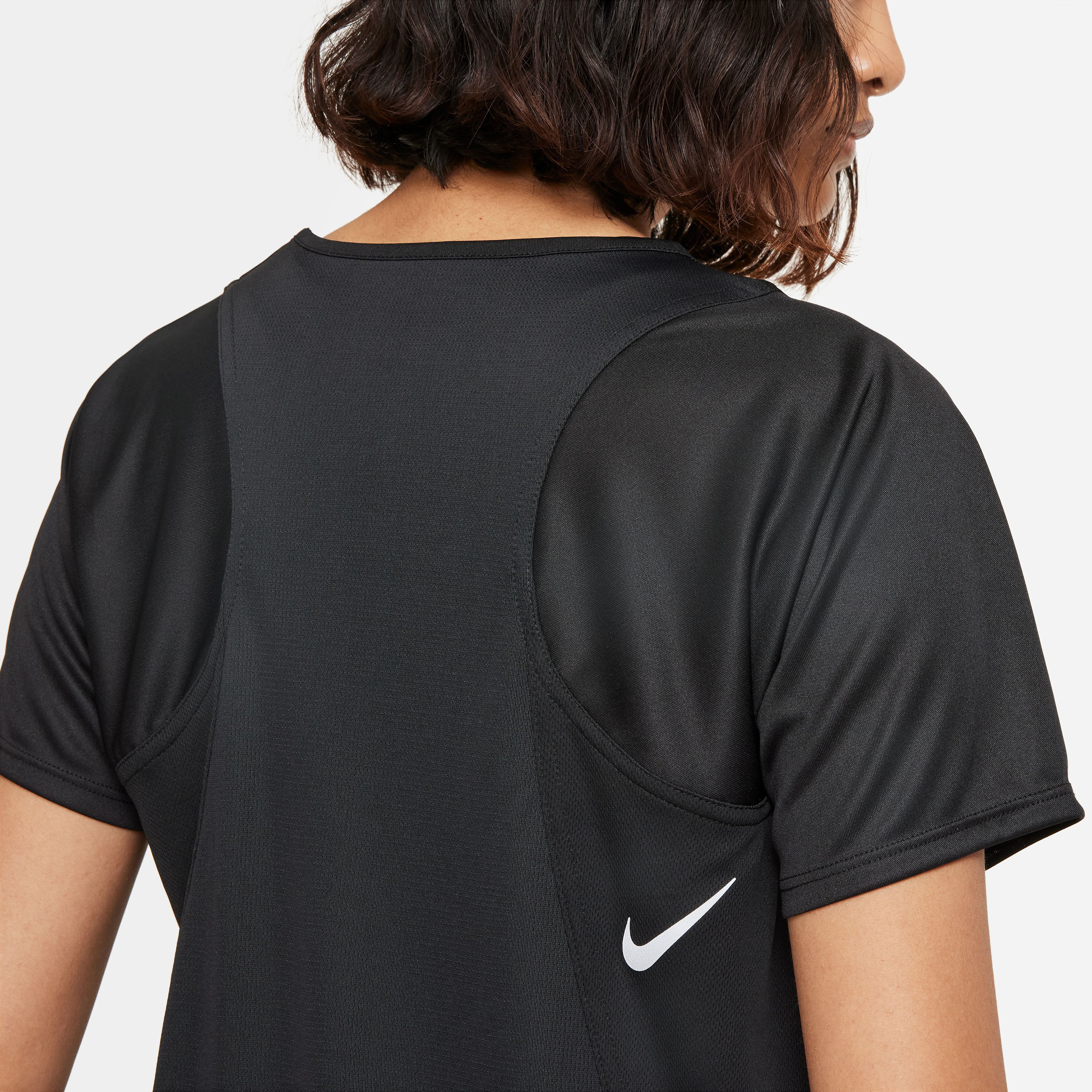 Nike Dri Fit Race Top Hardloopshirt Dames Zwart Grijs online kopen Running Point NL
