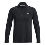 Under Armour Kleding Under Armour Seamless Stride 1/4 Zip Longsleeve Heren-Zwart