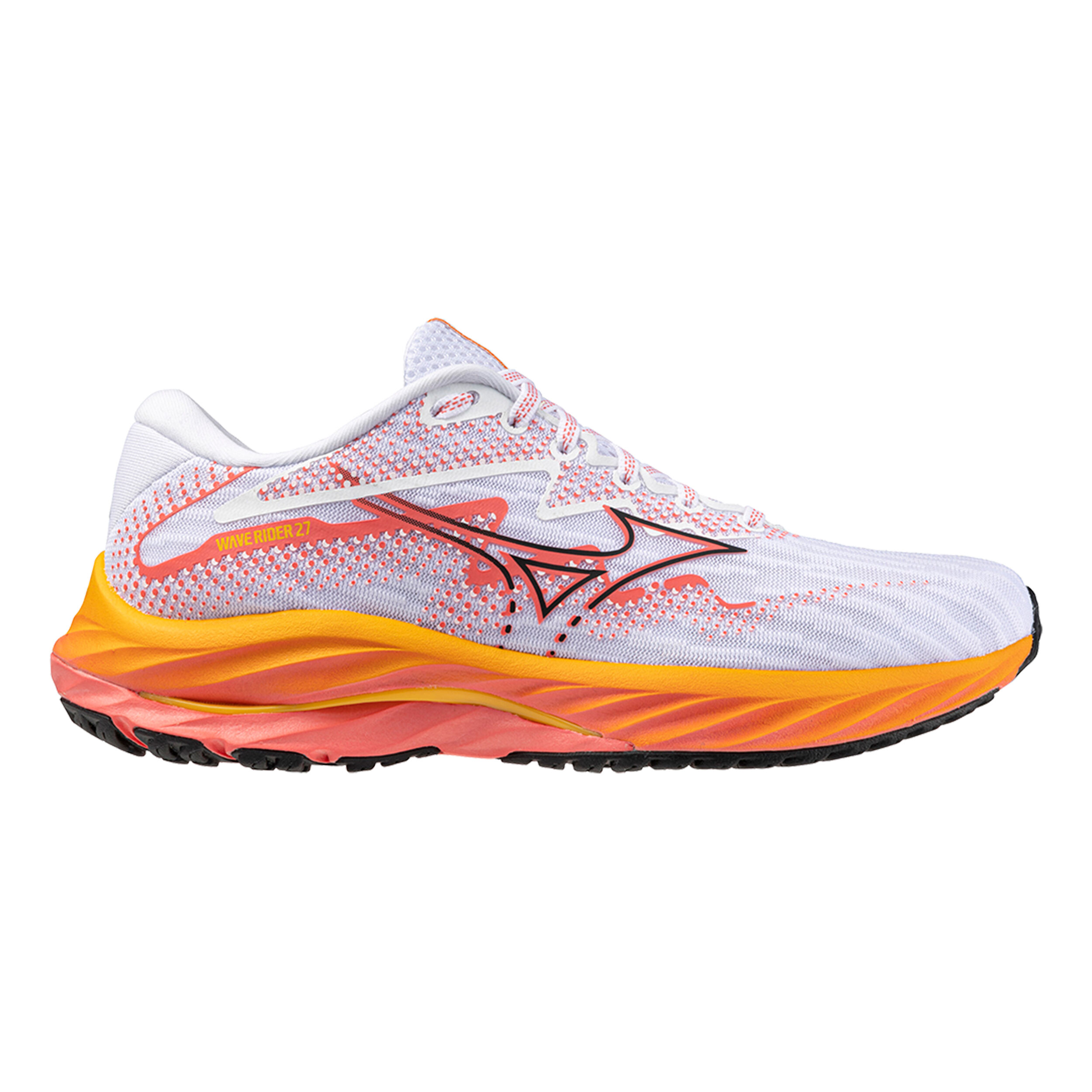 Mizuno Wave Rider 27 Neutrale schoen Dames - wit, oranje in