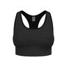 Seamless Medium Padded Sport-bh Dames-Zwart