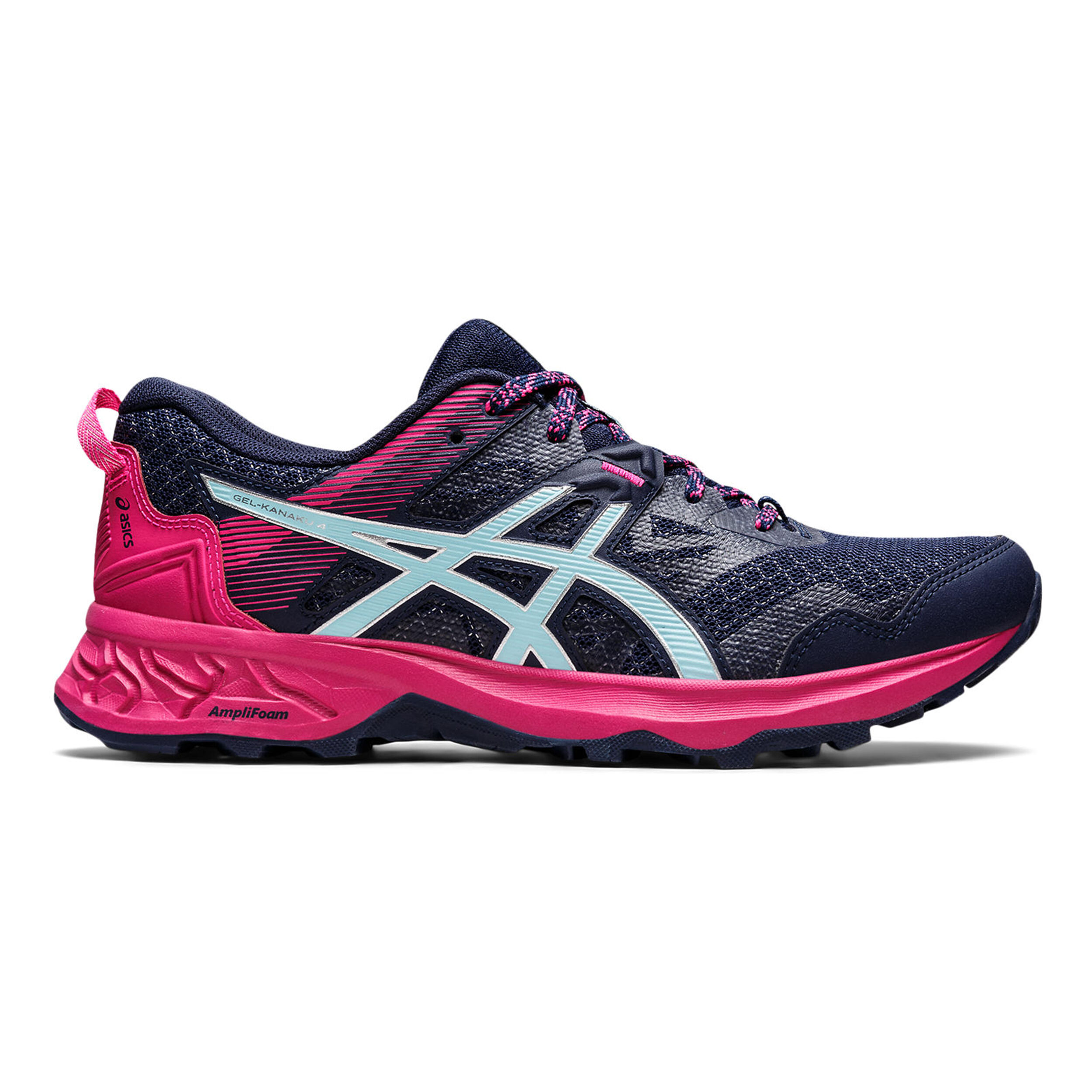 ASICS Gel Kanaku 4 Trailschoen Dames Donkerblauw Pink online kopen Running Point NL