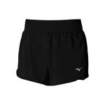 Mizuno Kleding Mizuno 2in1 4.5 Hardloopshorts Dames-Zwart