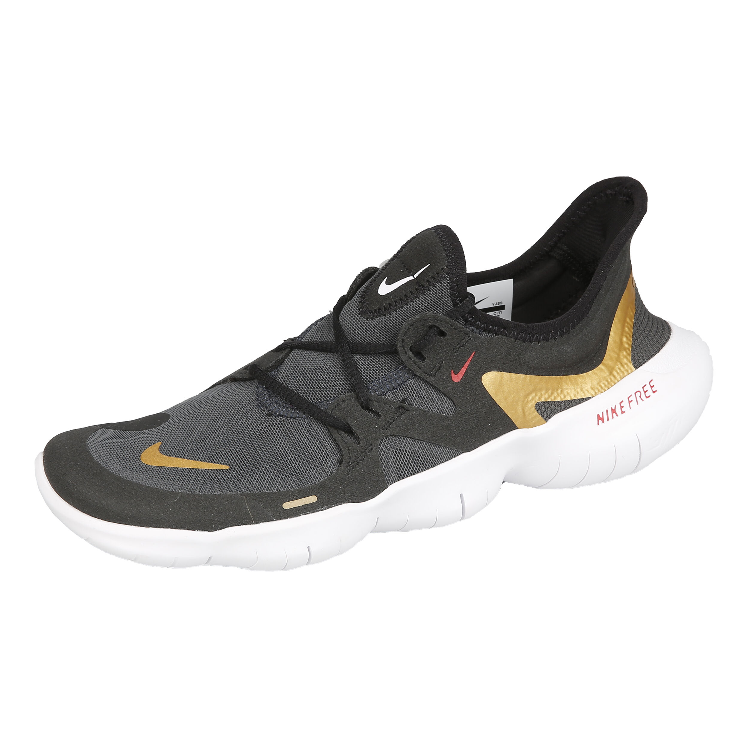 Nike Free Run 5.0 Natural running Schoen Dames Zwart Goud online