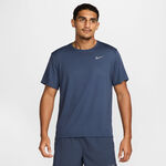 Nike Kleding Nike Miler Tee Hardloopshirt Heren-petrolblauw