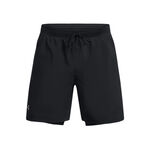Under Armour Kleding Under Armour Launch 5 Inch 2-in-1 Shorts Heren-Zwart