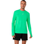 ASICS Kleding ASICS ROAD SEAMLESS SS Hardloopshirt Heren-groen, groen