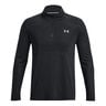 Seamless Stride 1/4 Zip Longsleeve Heren-Zwart