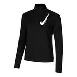 Nike Kleding Nike Swoosh Half-Zip Hardloopshirt Dames-Zwart