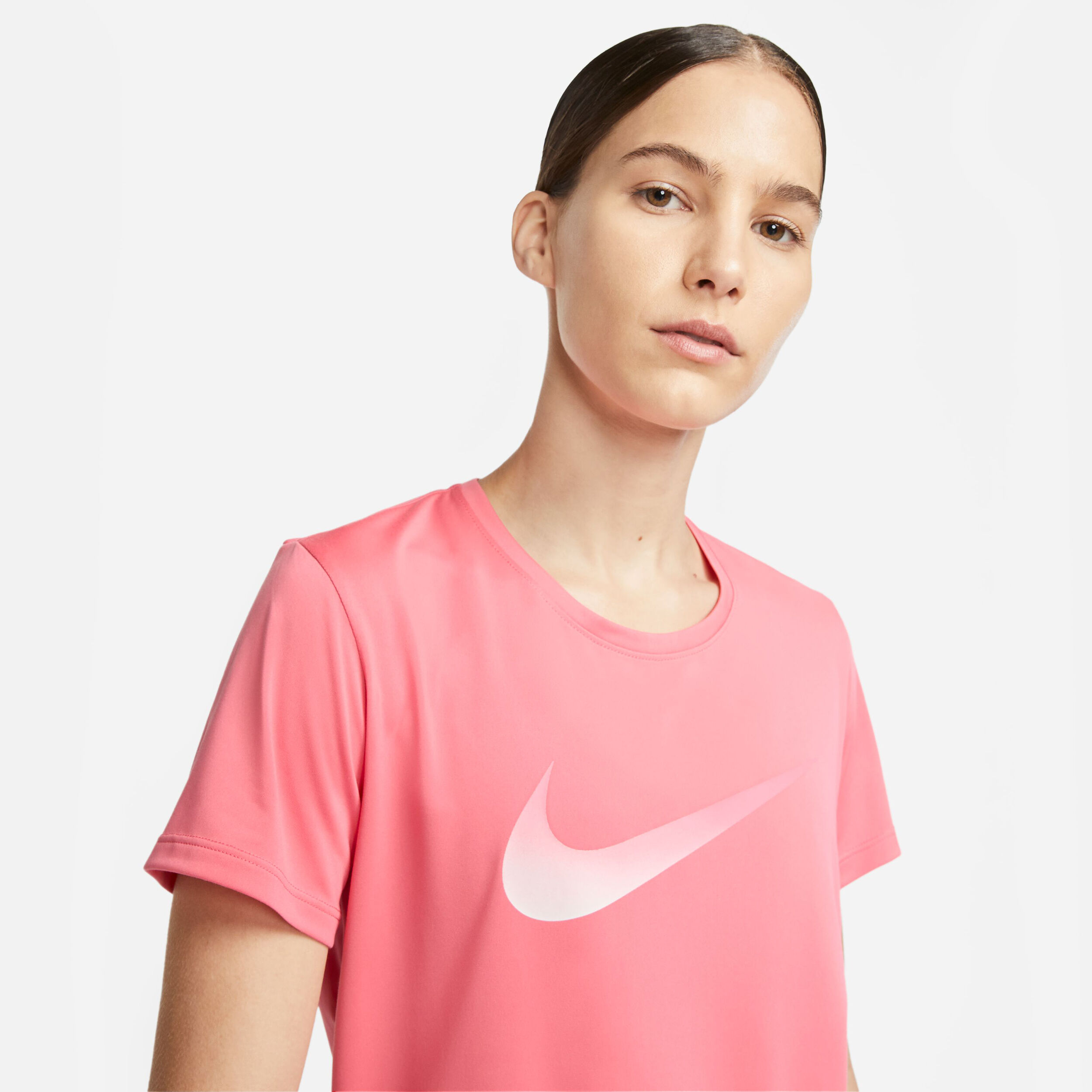 Nike Dri Fit One Swoosh HBR Hardloopshirt Dames Abrikoos online kopen Running Point NL